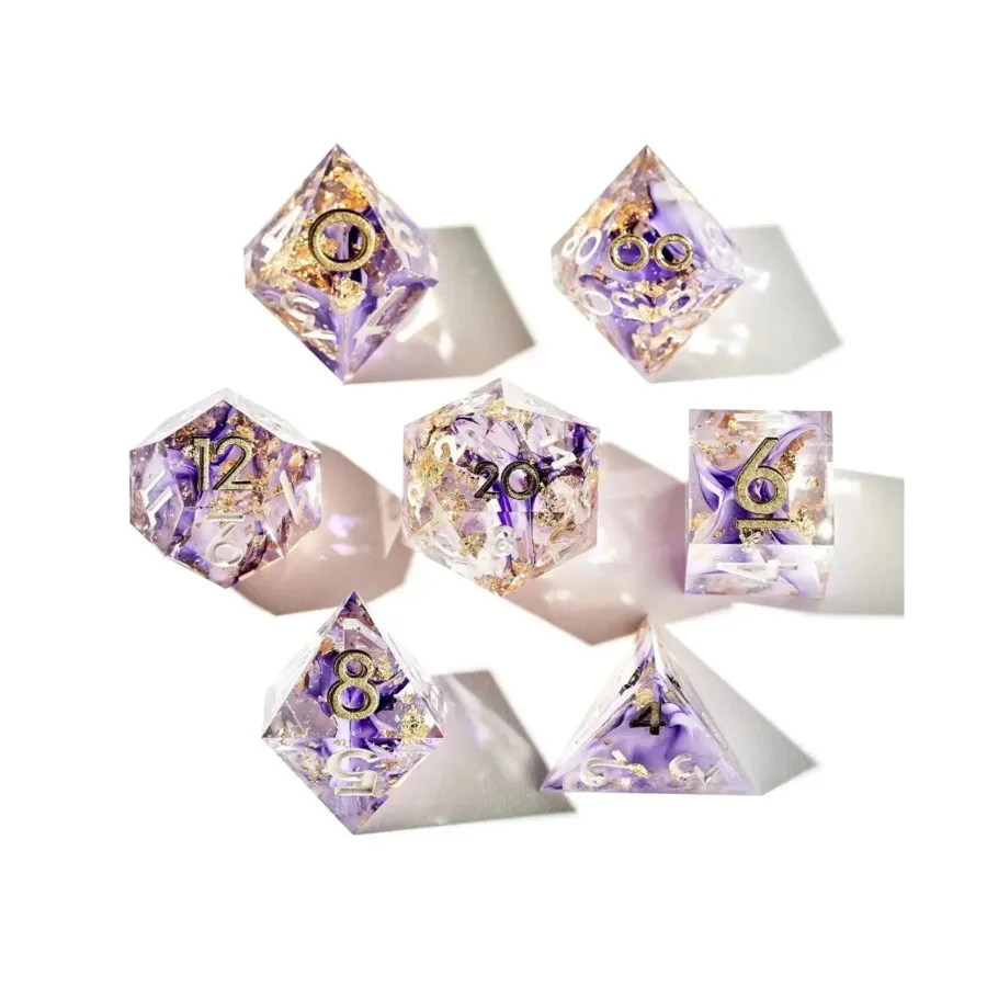 

Поликомплект - Водопад Вистерия (7), Resin Polyhedral Sets (Dispel Dice)