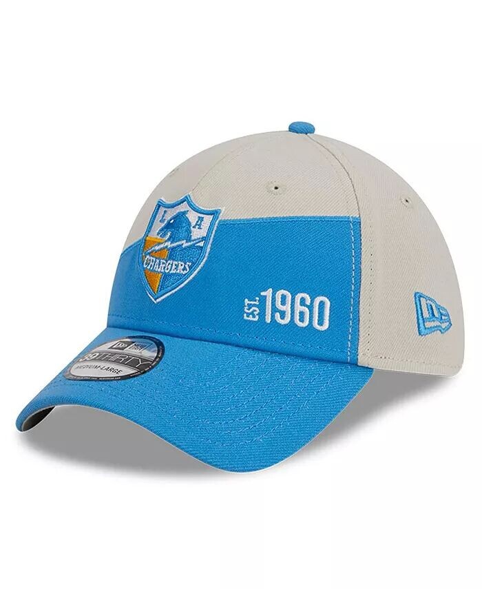 

Мужская кремовая, пудрово-синяя кепка Los Angeles Chargers 2023 Sideline Historic 39THIRTY Flex Hat New Era, слоновая кость/кремовый