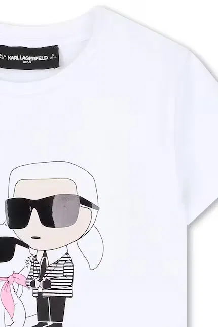 Футболка детская с коротким рукавом Karl Lagerfeld, белый — фото 4