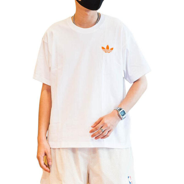 Футболка adidas originals Cotton Logo Short Sleeve Unisex White T-Shirt, белый — фото 3