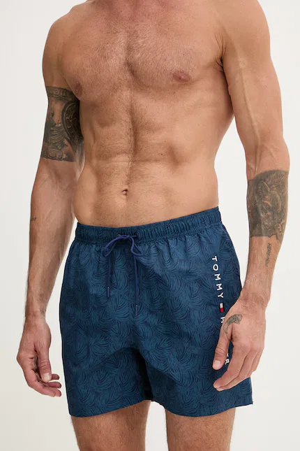 Плавки мужские с растительным принтом Tommy Hilfiger, синий — фото 2