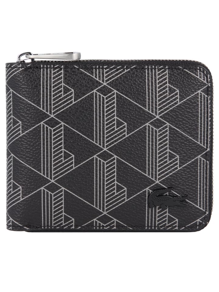 

Кошелек Lacoste, цвет monogram noir gris