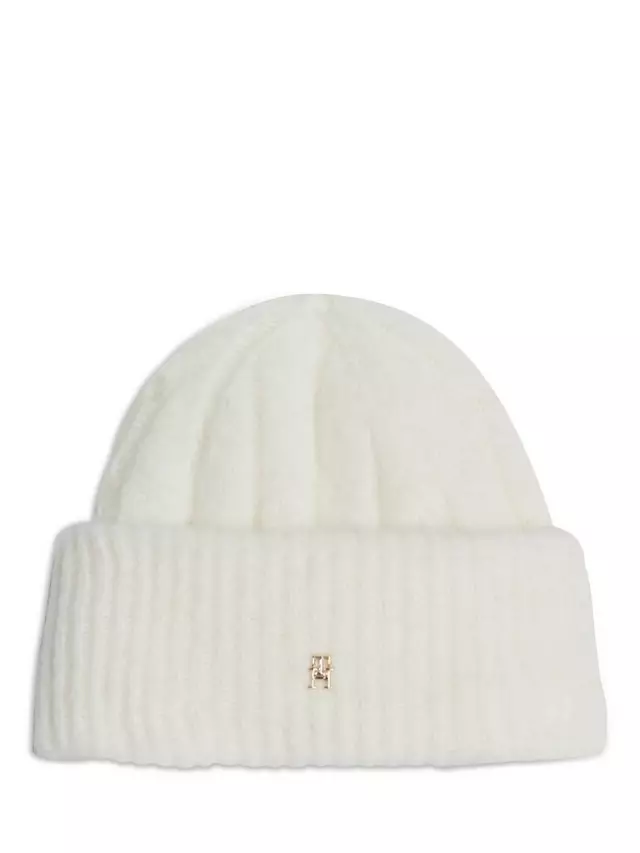 

Шапка Tommy Hilfiger Alpaca Wool Blend, цвет ancient white
