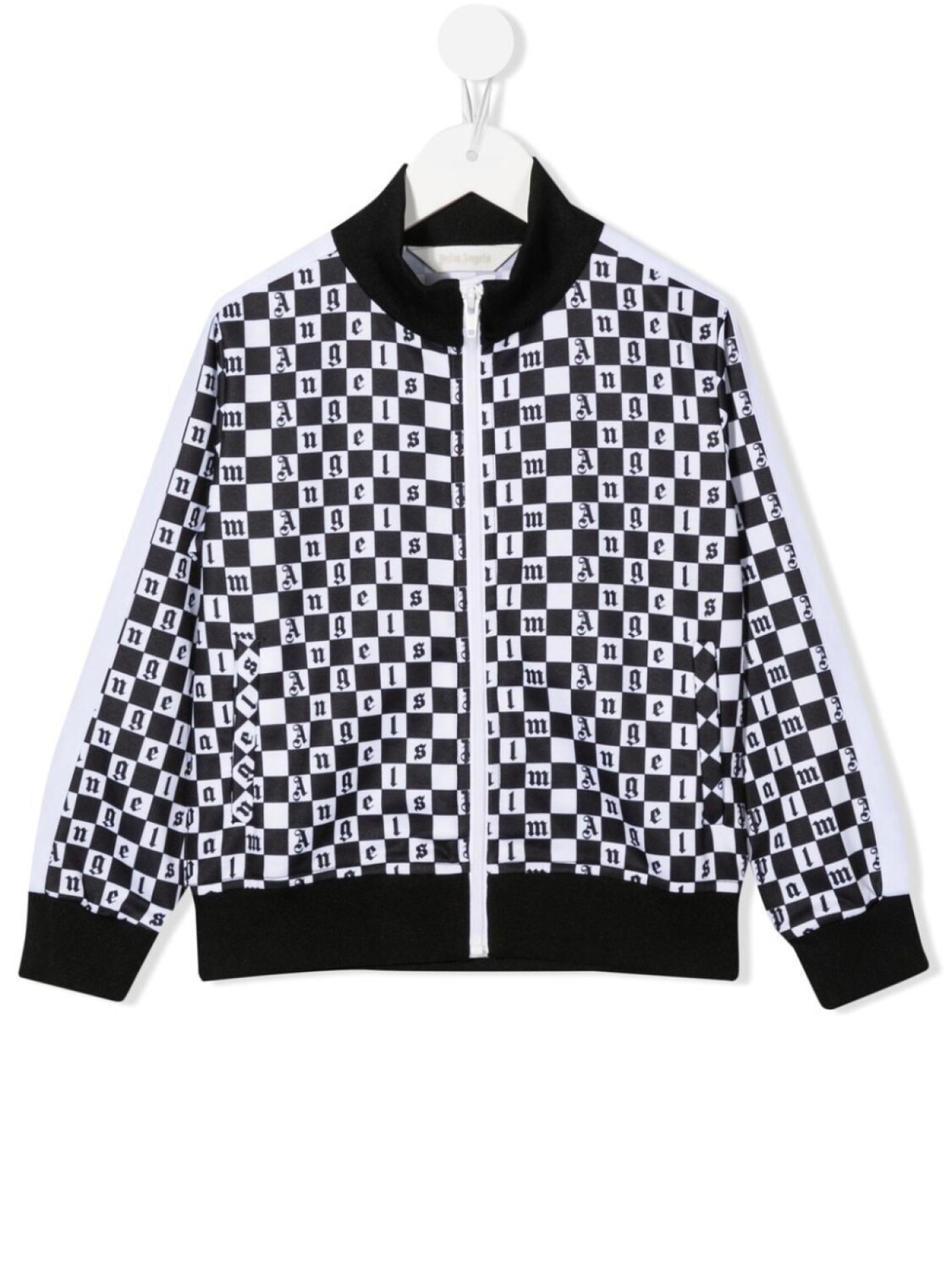 

Куртка в клетку с логотипом Palm Angels Kids, белый