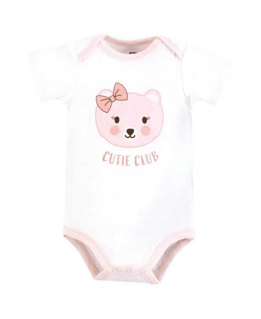 Комплект из 3 мягких хлопковых боди на каждый день Hudson Baby, Cutie Bear — фото 2