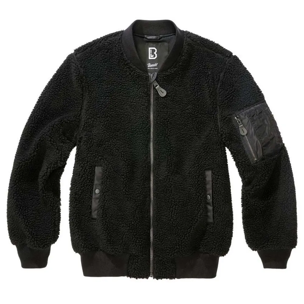 

Флис Brandit MA1 Sherpa full zip, черный