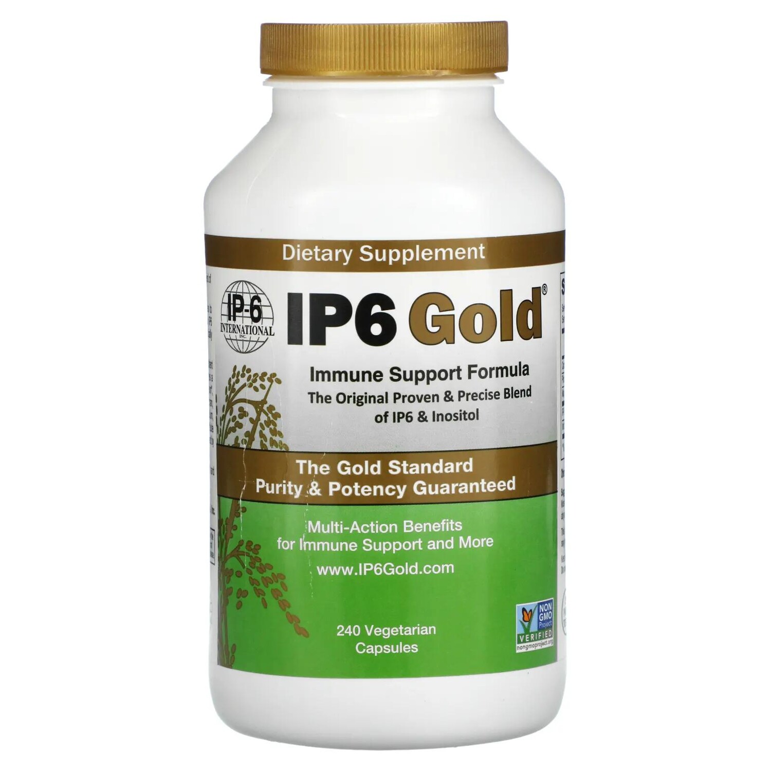 

IP-6 International IP6 Gold формула для поддержки иммунитета 240 вегетарианских капсул