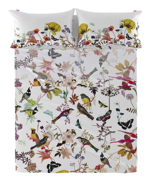 

Простыня Happy Friday Birds of paradise, 1x260x270 см, разноцветный