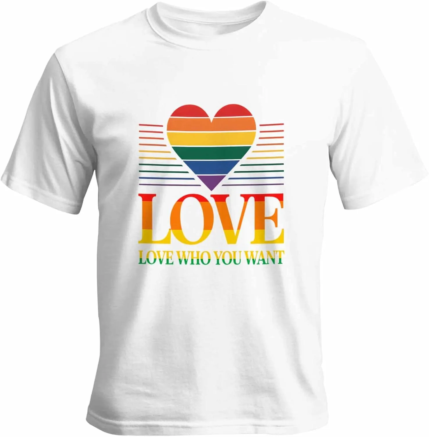 

Футболка Love Who You Want с коротким рукавом FANKIGETEBA