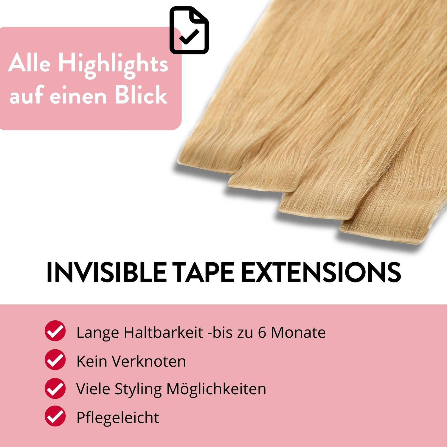 Накладные волосы invisible tape extensions premium echthaar #9/31 lichtblond gold-asch Hair2Heart, 50cm, количество 10 шт. — фото 3