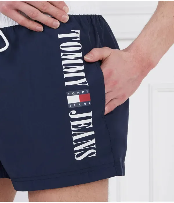 Пляжные шорты slim fit Tommy Hilfiger, темно-синий — фото 3