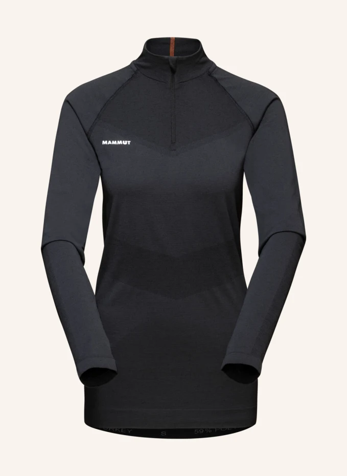 

Mammut trift женская рубашка с длинным рукавом и полумолнией Mammut, черный