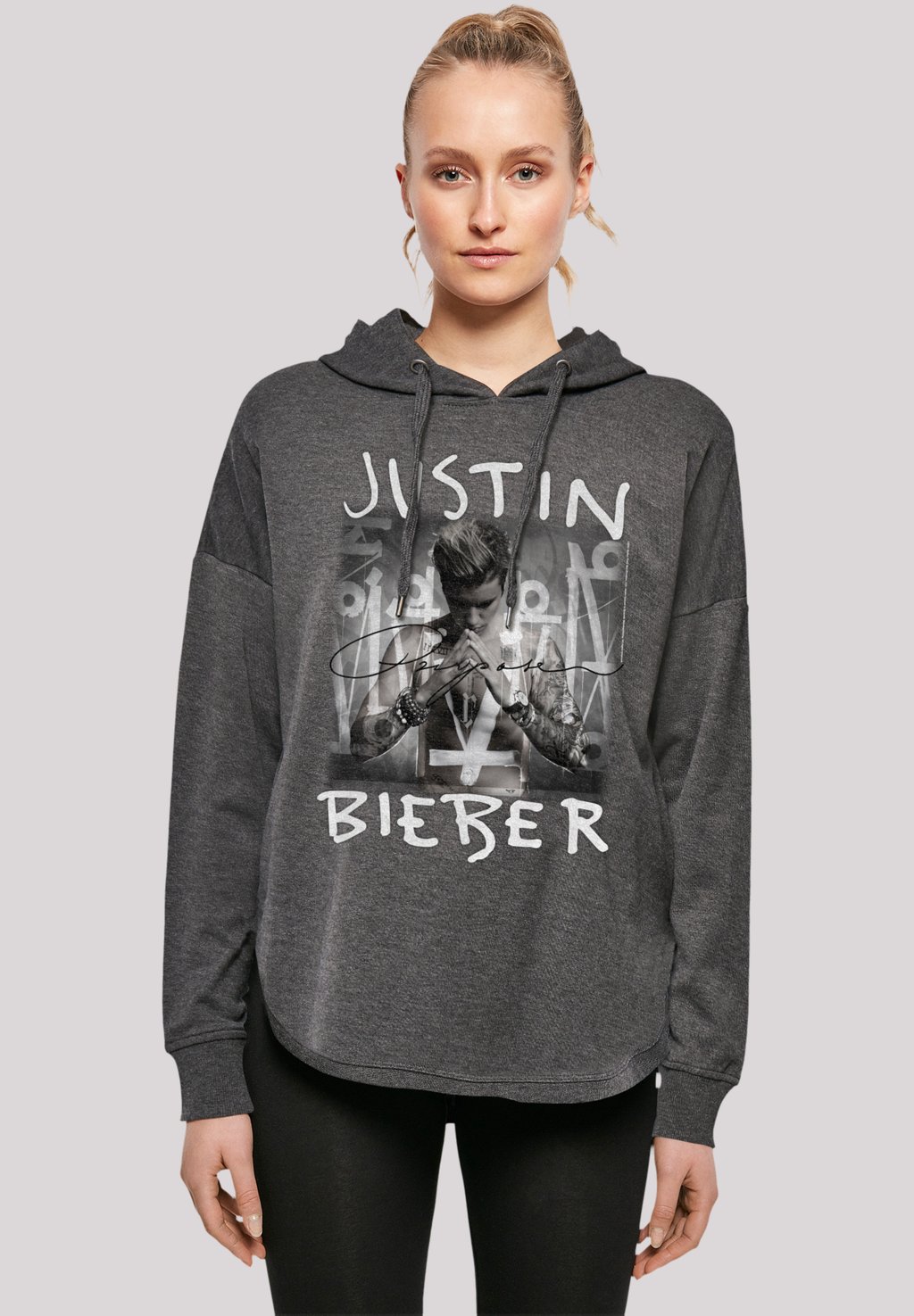 

Толстовка JUSTIN BIEBER PURPOSE ALBUM COVER - Hoodie F4NT4STIC, темно-серый