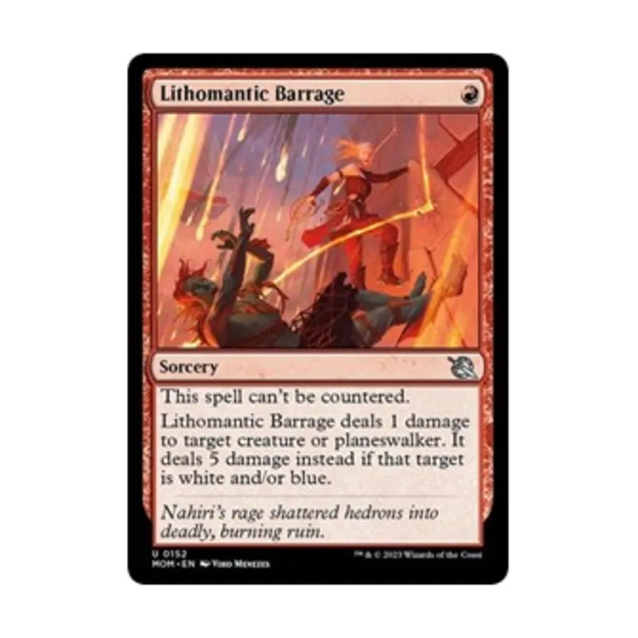 

CCG Литомантический заградительный огонь (U), MTG - March of the Machine