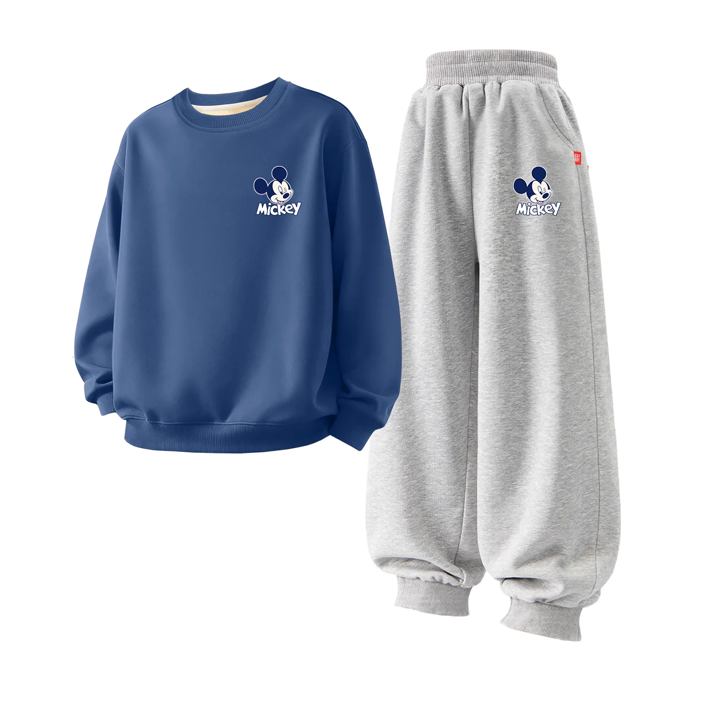 Детский спортивный костюм с круглым вырезом Disney, [Thickened Lamb's Wool]Dizzy Eye K Indigo+Dizzy Eye K Navy Blue — фото 4
