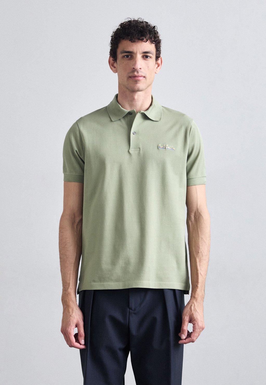 

Поло MULTI LOGO Paul Smith, зеленый