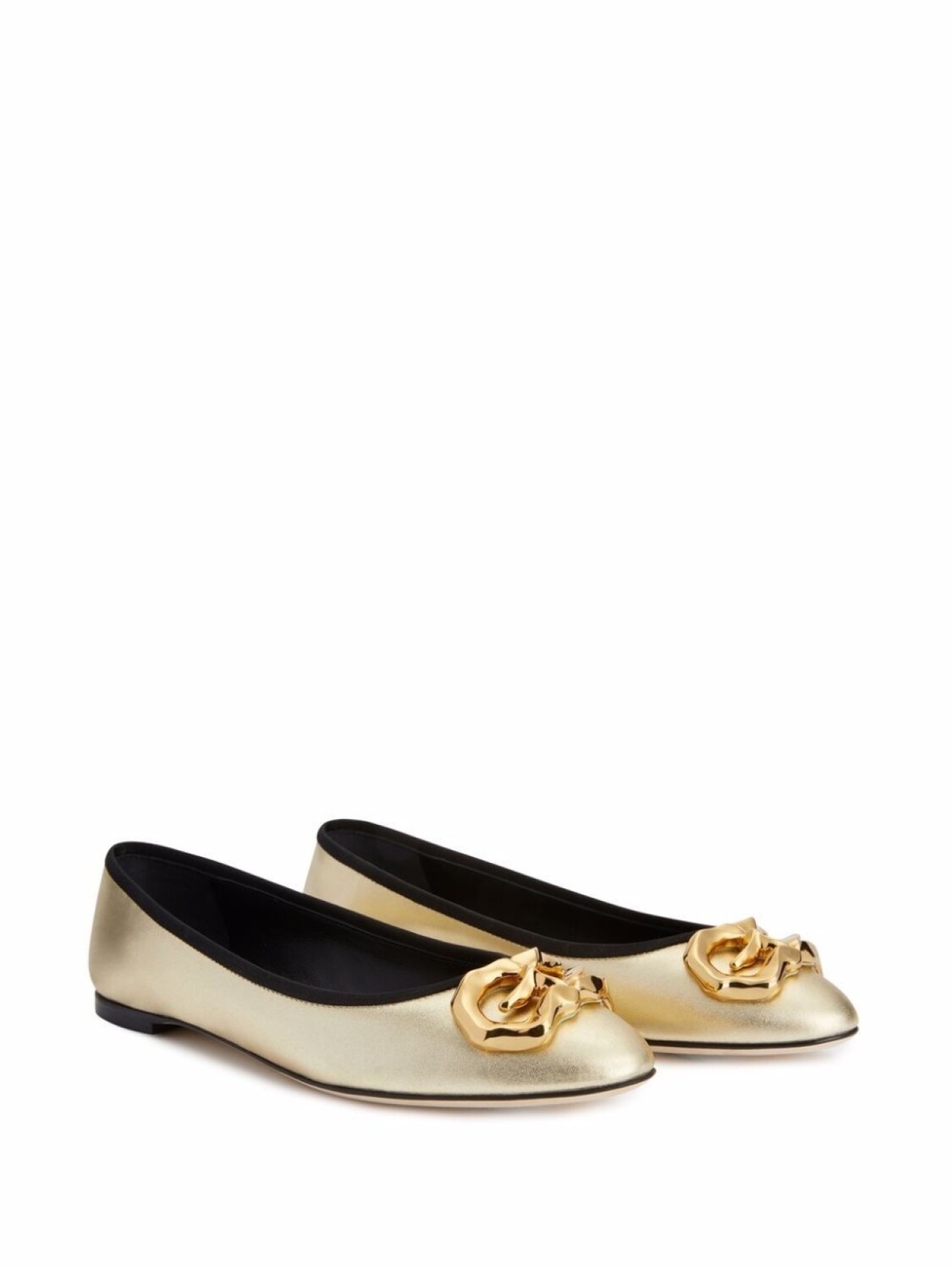 Giuseppe Zanotti туфли-лодочки Amur с логотипом, золотой — фото 2