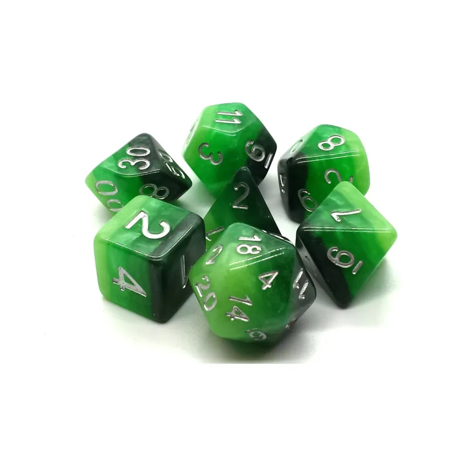 

Poly Set Treetop Canopy с серебром (7), Acrylic-Resin Dice - Gradient