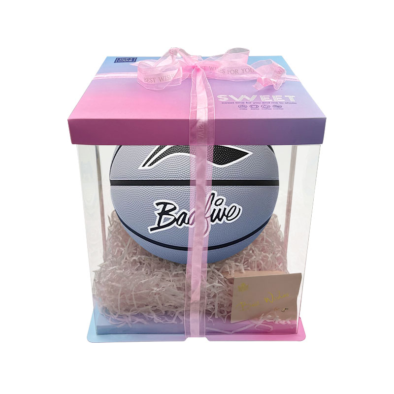 

LINING Резиновый баскетбольный мяч gray blue тренировочный unisex