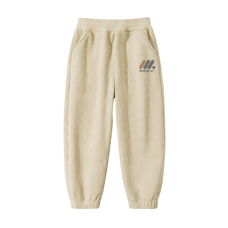 Детские спортивные брюки Moderate WARRIOR, [corduroy]серый/h three round-shaped column logo k — фото 3