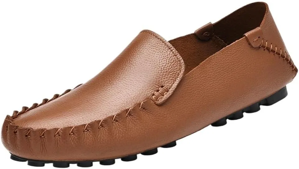 Мокасины кожаные Loafers Brown DHFIRUFSHLO