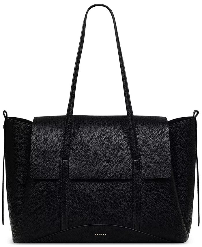 

Большая кожаная сумка через плечо Chancery с клапаном Radley London, черный