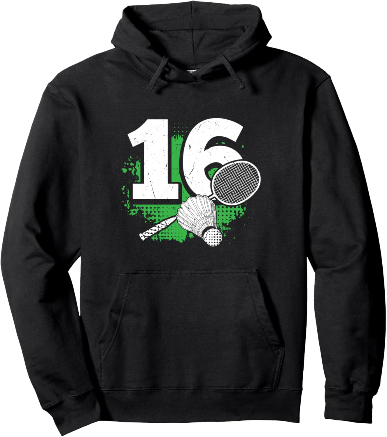 

Худи с надписью «16-летний мальчик, играющий в бадминтон» 16 Year Old Birthday Apparel Badminton Boy B-Day, черный