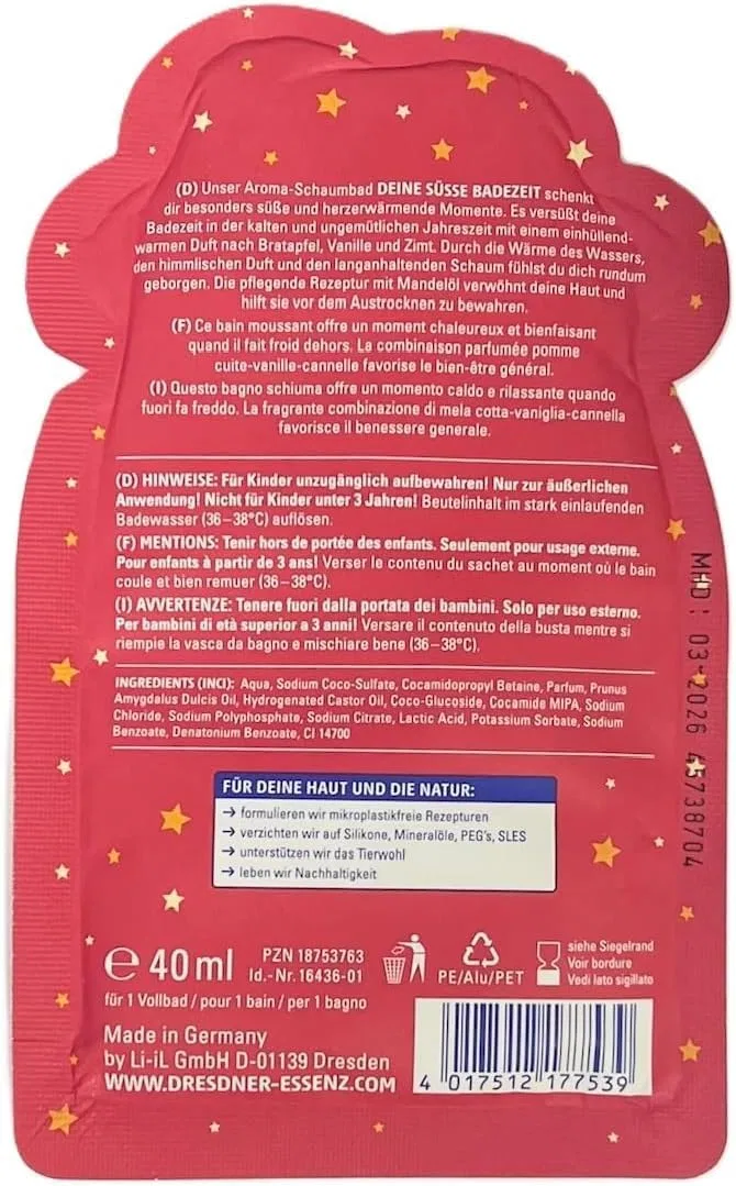 Ароматическая пена для ванны Dresdner Essenz «Your Sweet Bath Time», 12 x 40 мл Dresdner Essenz — фото 2