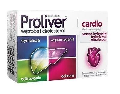 

Proliver Cardio Tabletki препарат поддерживающий работу печени, 30 шт.