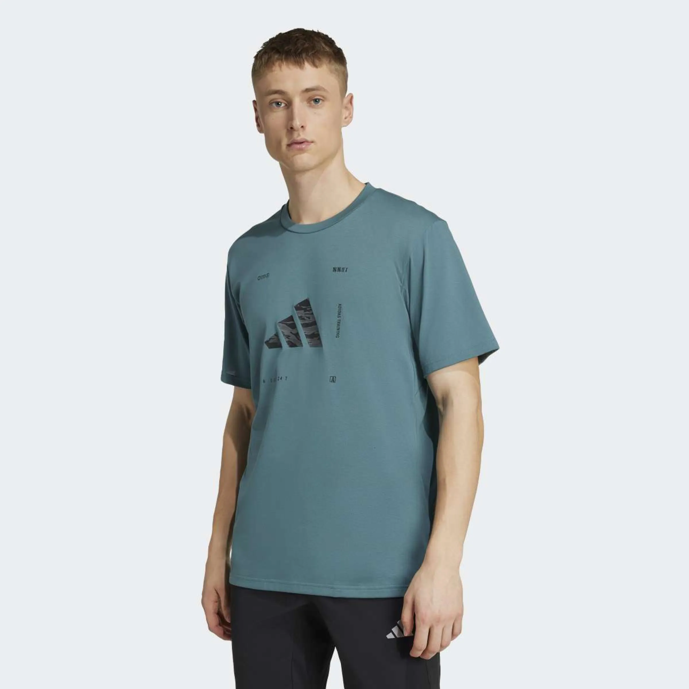 

Мужская футболка Climacool Training Camo Logo Graphic Adidas, лавандовый