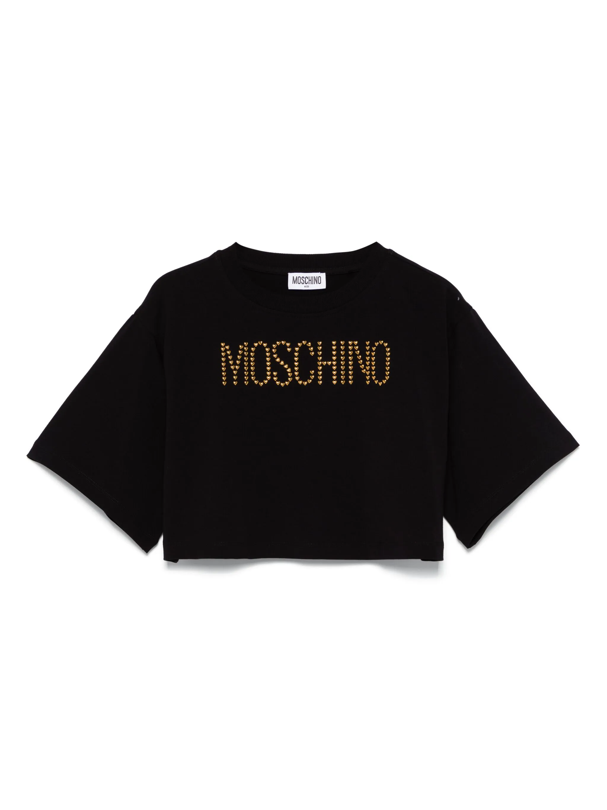 

Футболка с логотипом Moschino Kids, черный