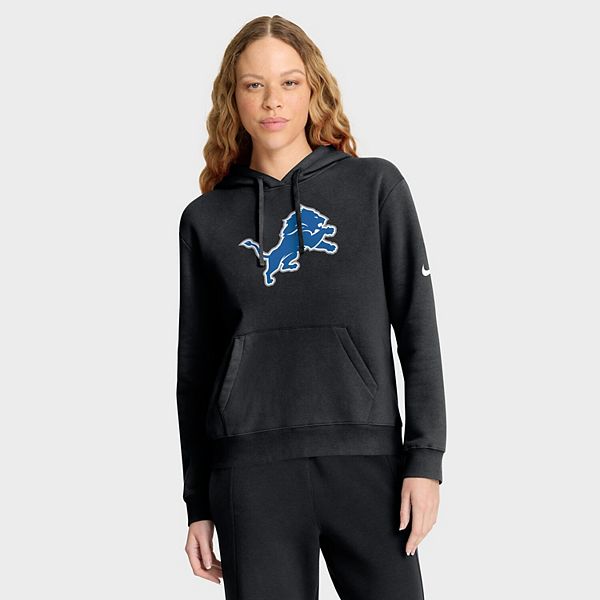 Женский черный худи Detroit Lions Club Fleece Nike
