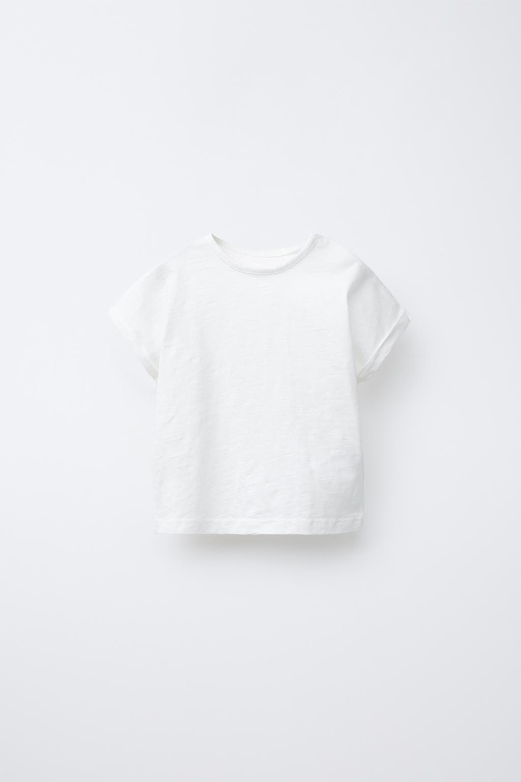 

Простая футболка ZARA, белый