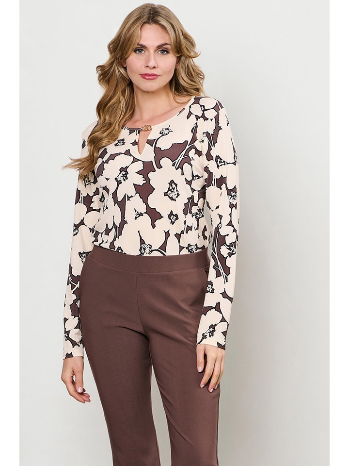 

&Co Woman Лонгслив "Vigo" кремового/коричневого цвета