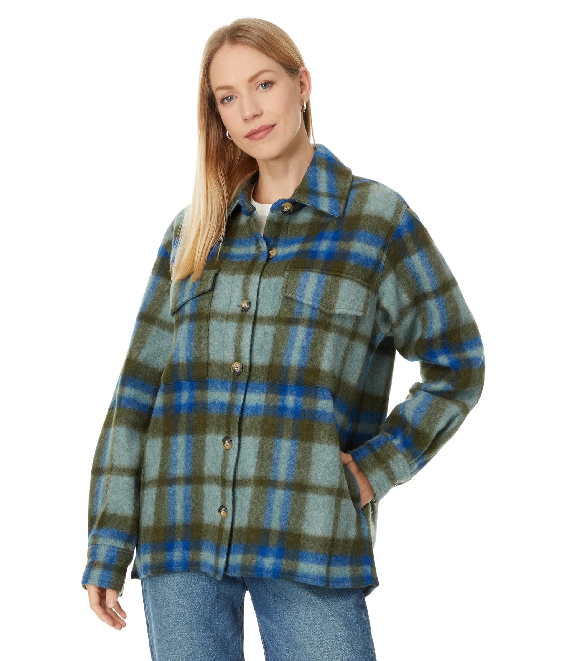 

Куртка Faherty Cotswold Shirt Jacket, цвет Oakland Plaid