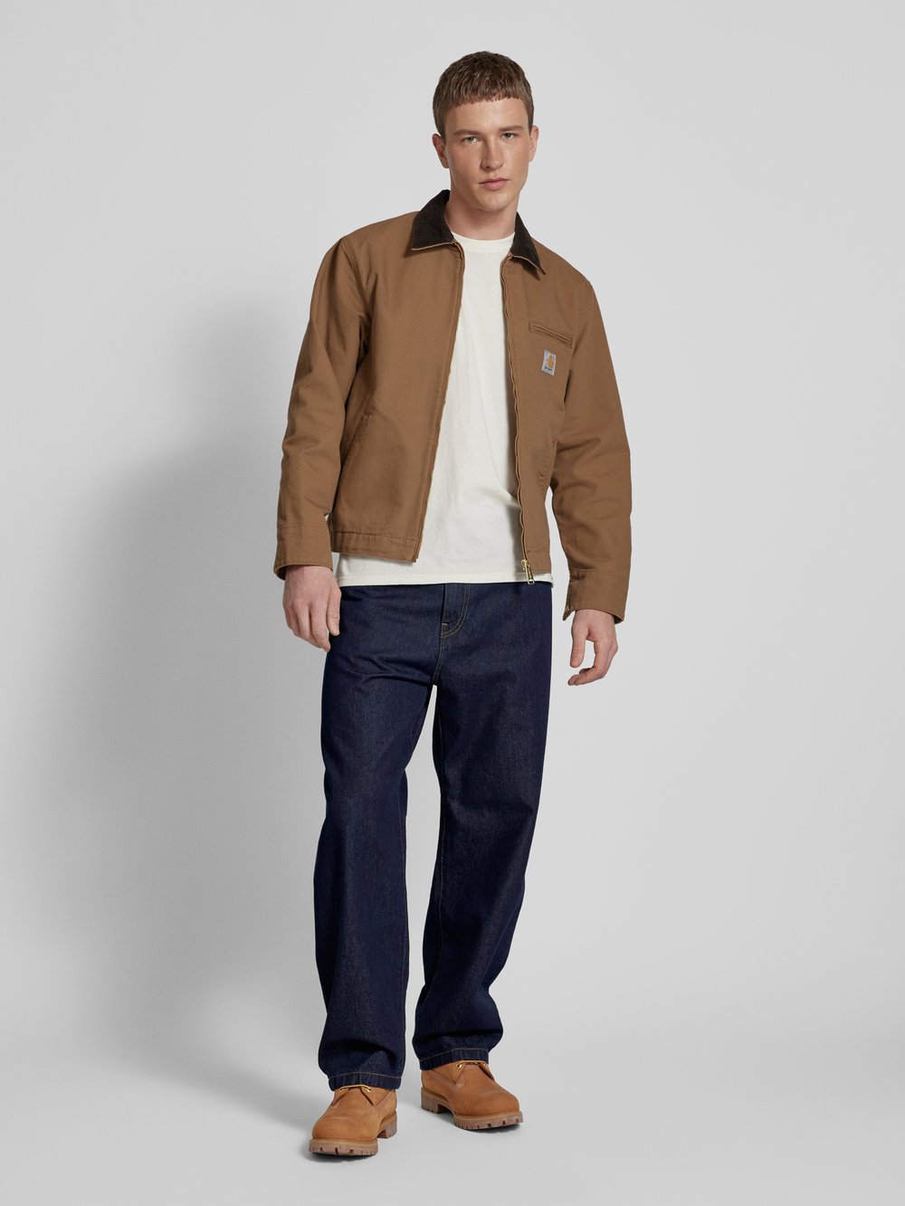 

Джинсы прямого кроя с 5 карманами, модель «LANDON» Carhartt Work In Progress, темно-синий
