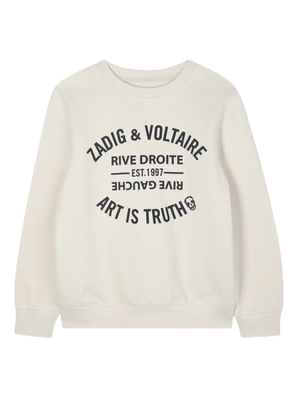 

Толстовка с графичным принтом Zadig & Voltaire Kids, нейтральный