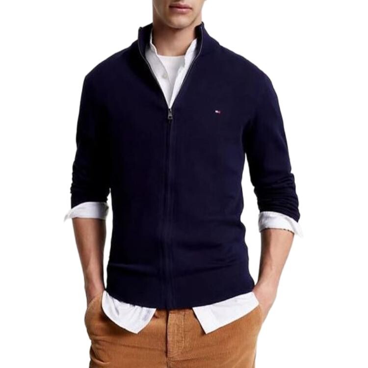 Кашемировый свитер мужской темно-синий Tommy Hilfiger, синий — фото 3