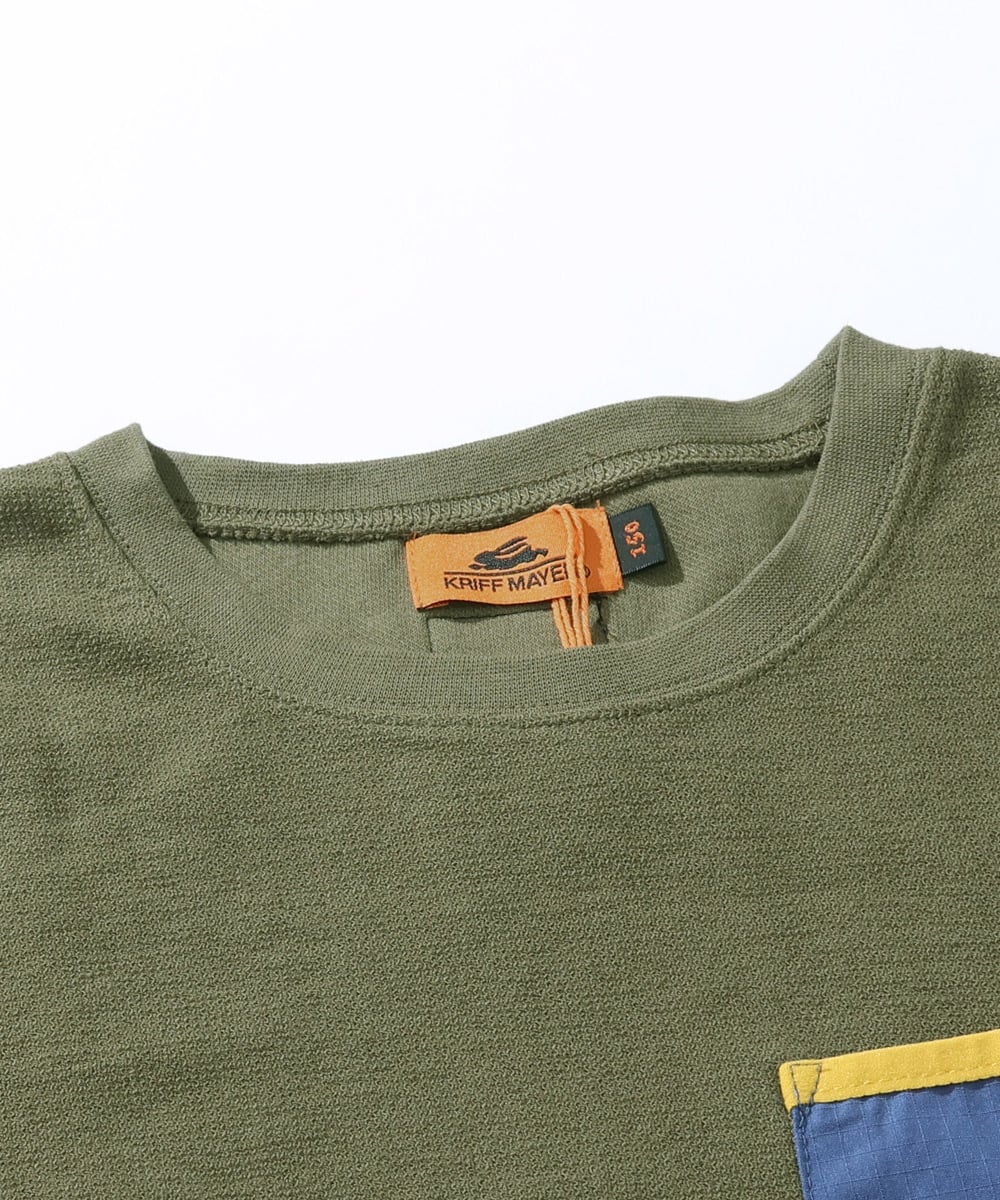 Футболка W Face Poke Crew Kriff Mayer, Khaki — фото 3