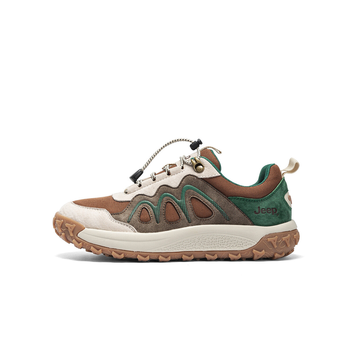 

Кроссовки Jeep Chunky Sneakers Women's Low-top, зеленый/коричневый