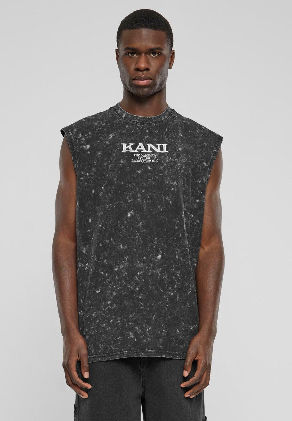 

Топ Retro Washed Sleeveless Karl Kani, черный