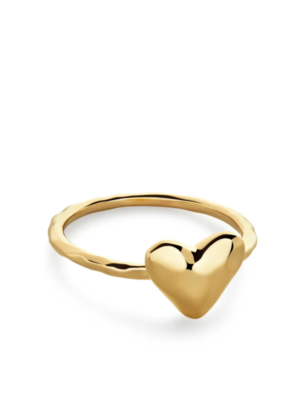 

Monica Vinader кольцо Heart Stacking, золотой