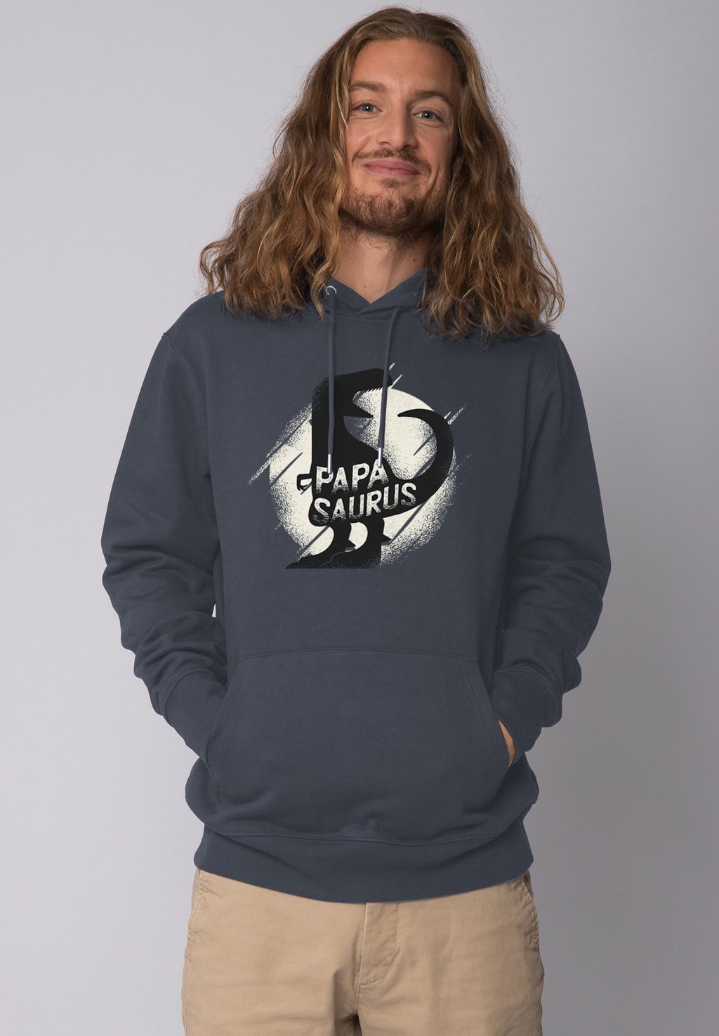 

Толстовка с капюшоном PAPASAURUS watapparel, антрацит