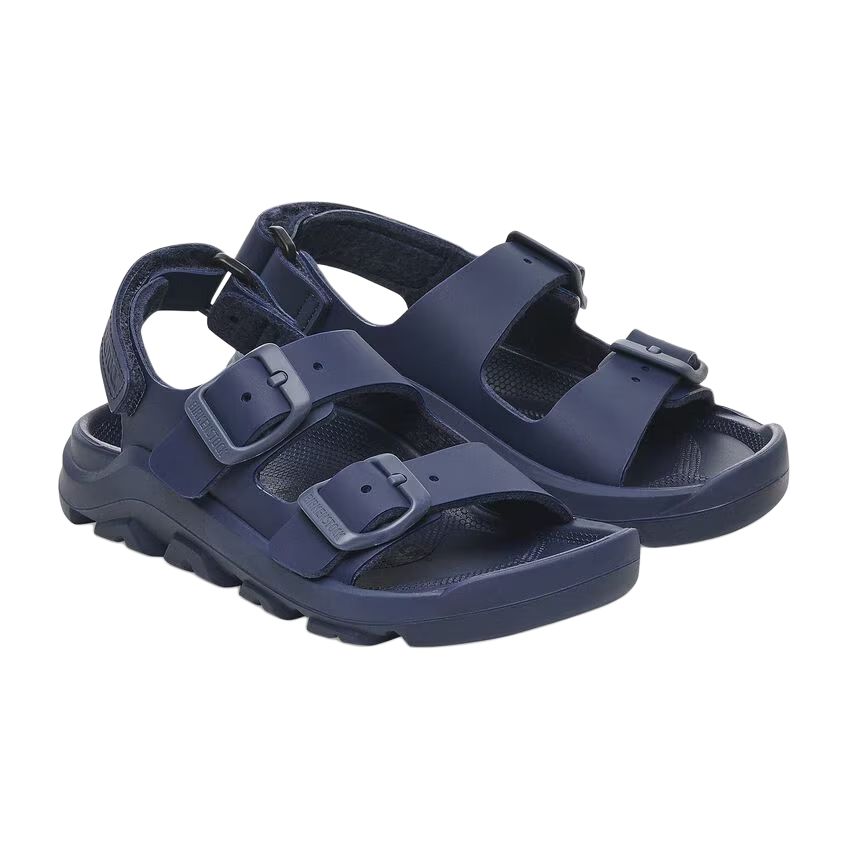 Детские сандалии Mogami с противоскользящей подошвой и износостойким верхом Birkenstock, синий — фото 3