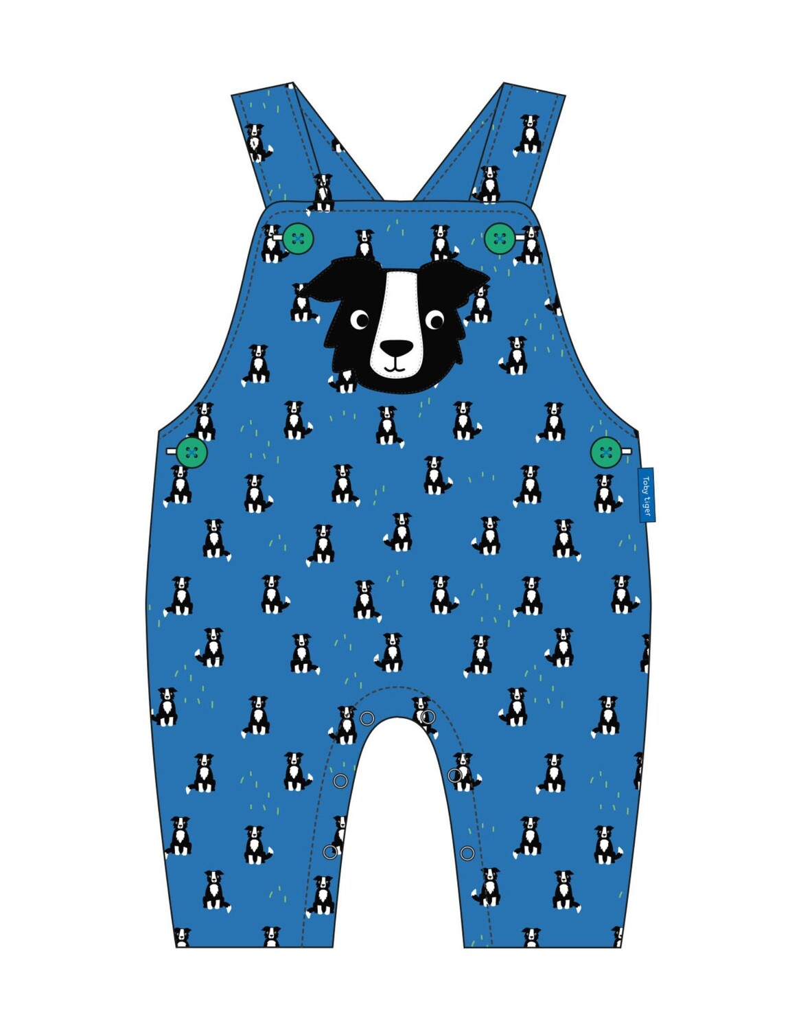 

Тканевые брюки Toby Tiger Latz mit Hunde Print, синий