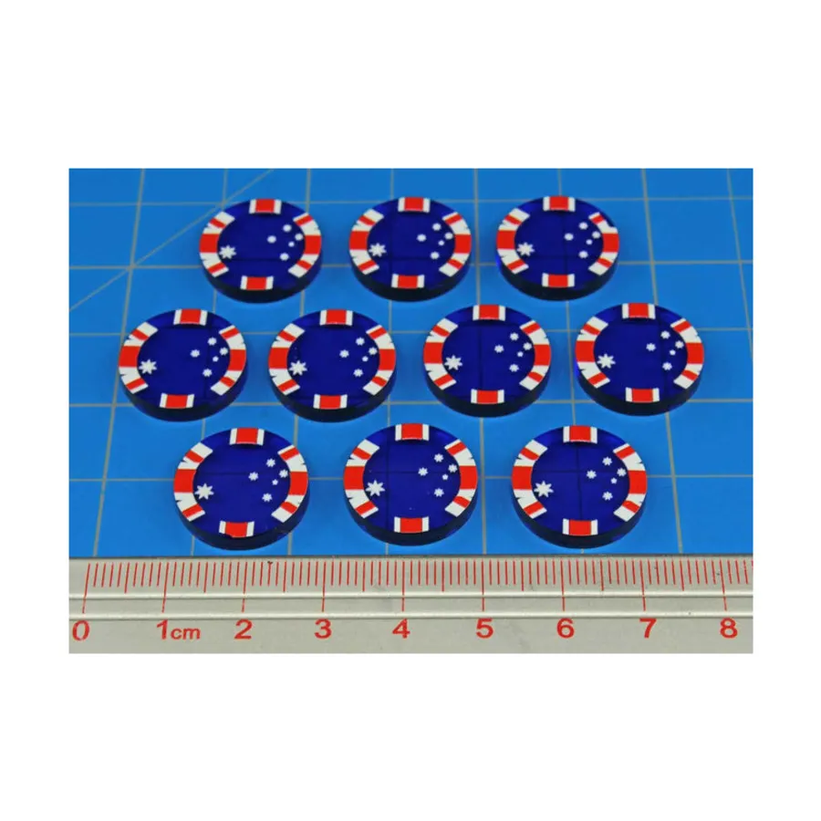 

Премиальные печатные жетоны фракций времен Второй мировой войны — Австралийское Содружество, Token Sets - WWII Factions & Flags