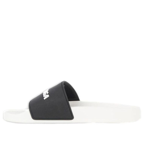 

Тапочки pool slides 'white black alternative' Balenciaga, черный