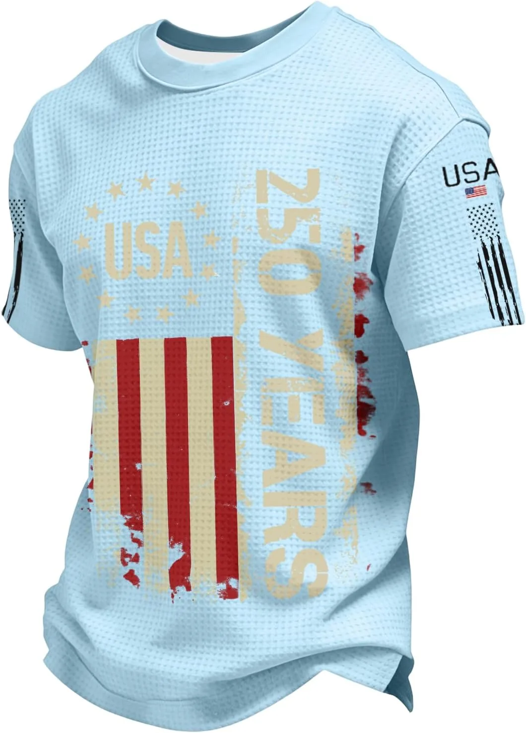 

Футболка мужская oversized с принтом в полоску и звездами SdGgsgv