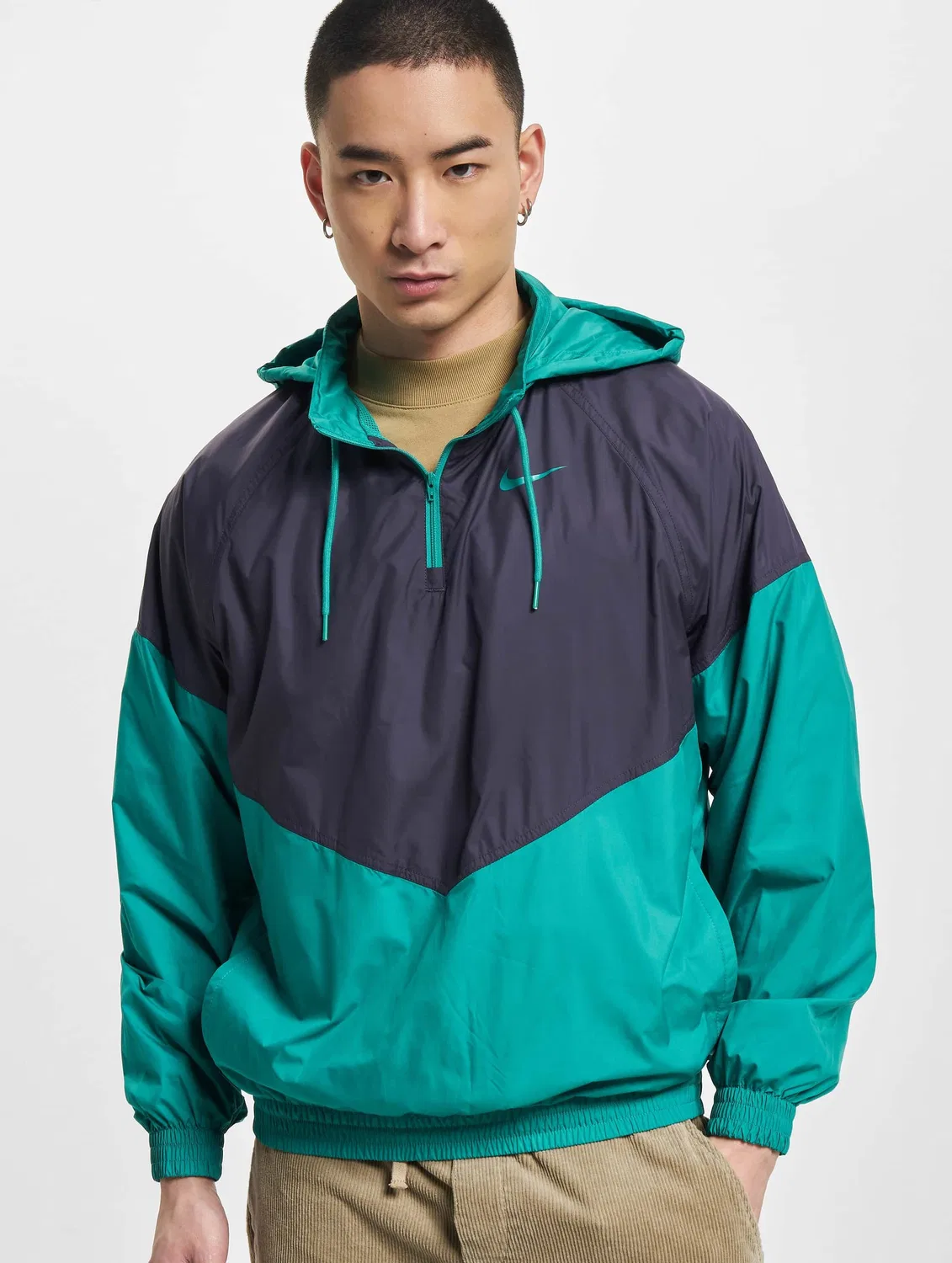 Худи из полиэстера, Nike, gridiron/neptune green
