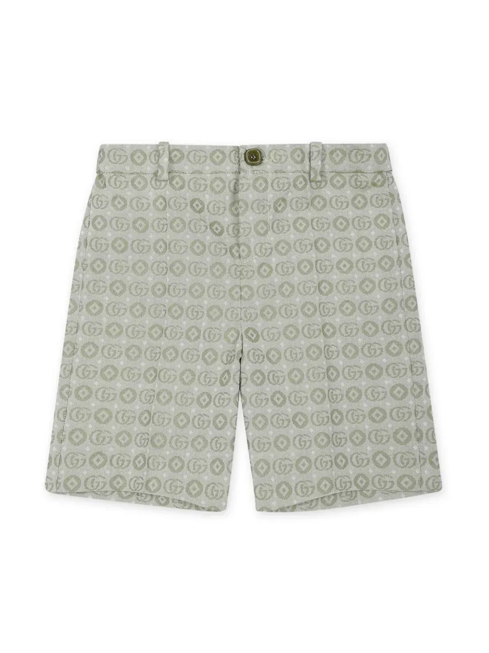 Хлопковые шорты Double G Gucci Kids, зеленый